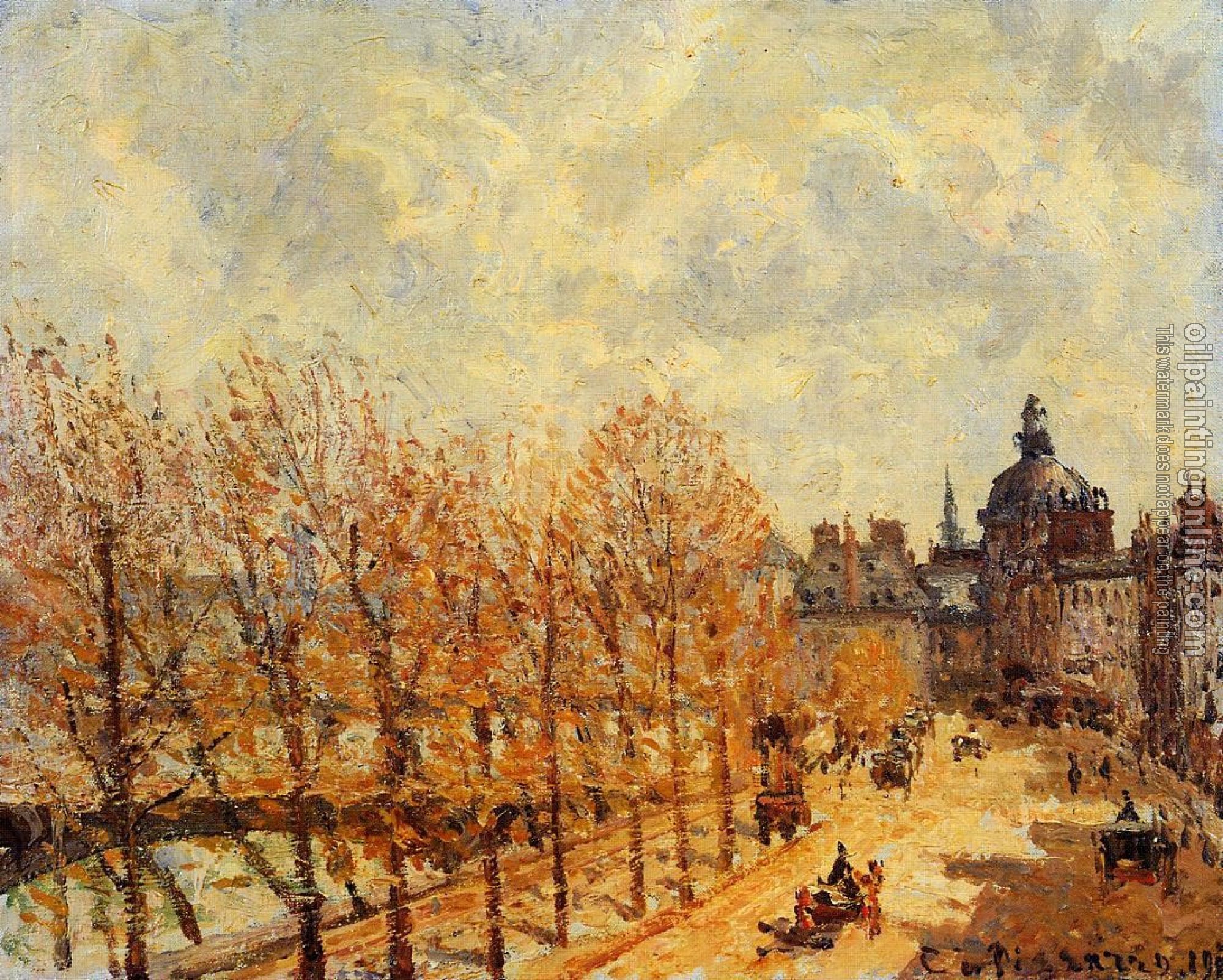 Pissarro, Camille - Quai Malaquais, Morning, Sunny Weather